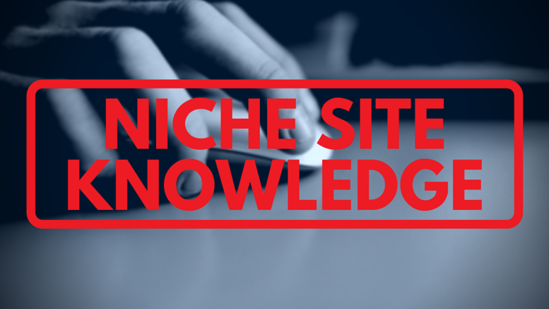 niche site knowledge for beginners