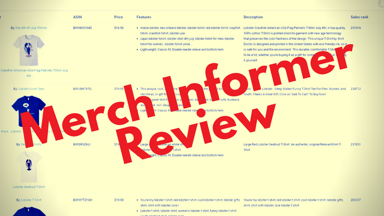 merch informer review merch by amazon